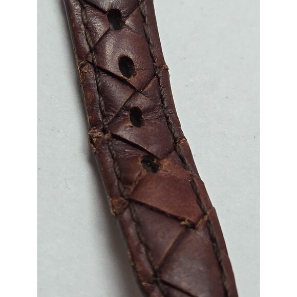 Tommy Bahama Womens Swiss Quartz Crystal Bezel Brown Leather Watch New Battery - Picture 10 of 13